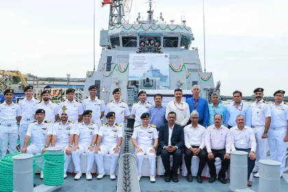 Indian Navy Inducts ‘Mahe’ – First Indigenous Anti-Submarine Warfare Shallow Water Craft Built by CSL