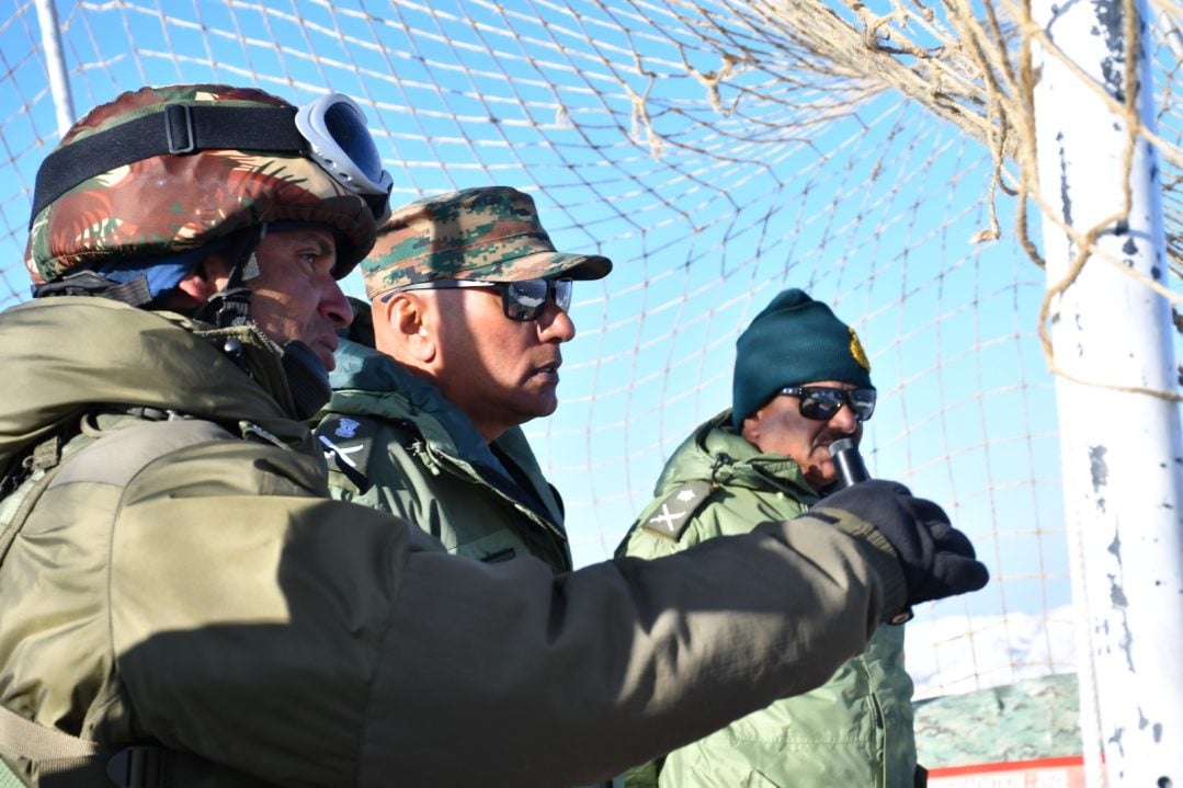 Lt Gen Pratik Sharma Reviews Anti-Infiltration Grid in North Kashmir