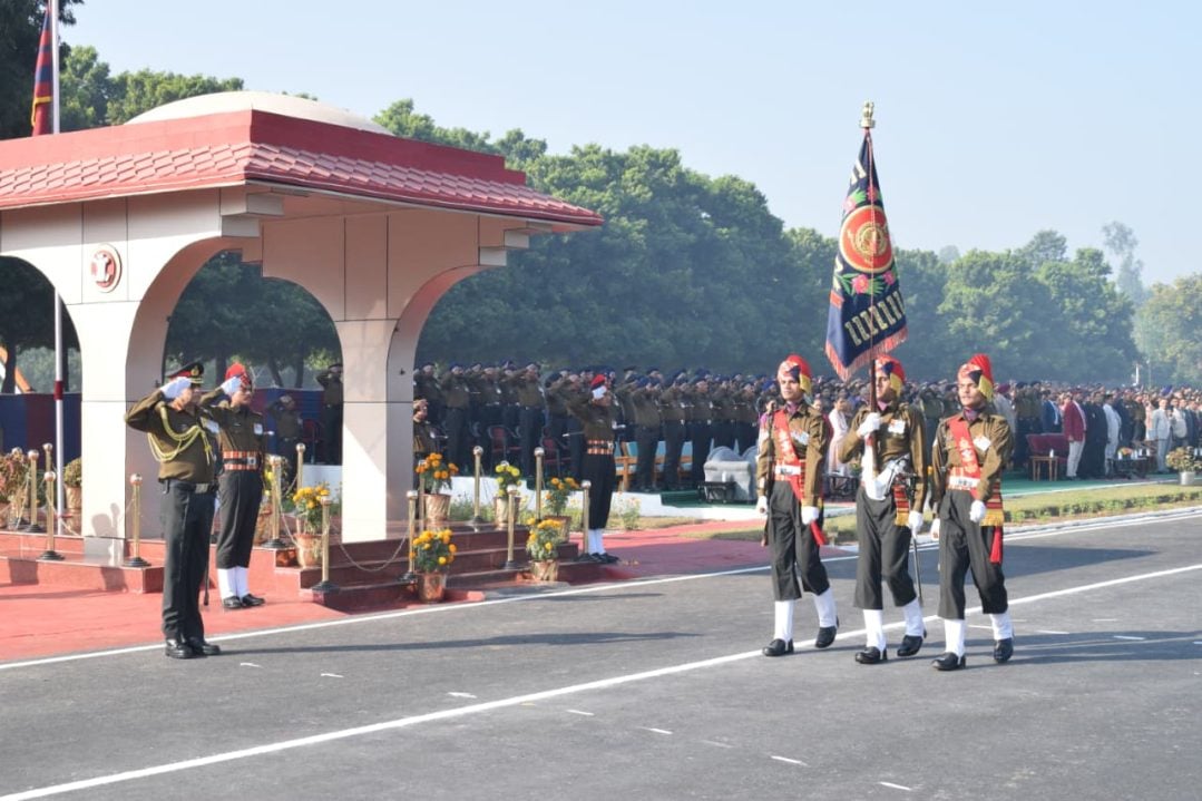 Lt Gen Anindya Sengupta Saluting