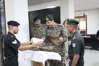 Lt Gen Devandra Sharma Holding Constitution