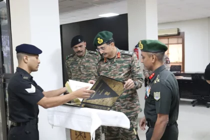 Lt Gen Devandra Sharma Holding Constitution