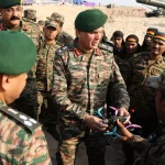 Lieutenant General Dhiraj Seth Reviews Culminating Phase of Exercise Trishul at Madhavpur Beach