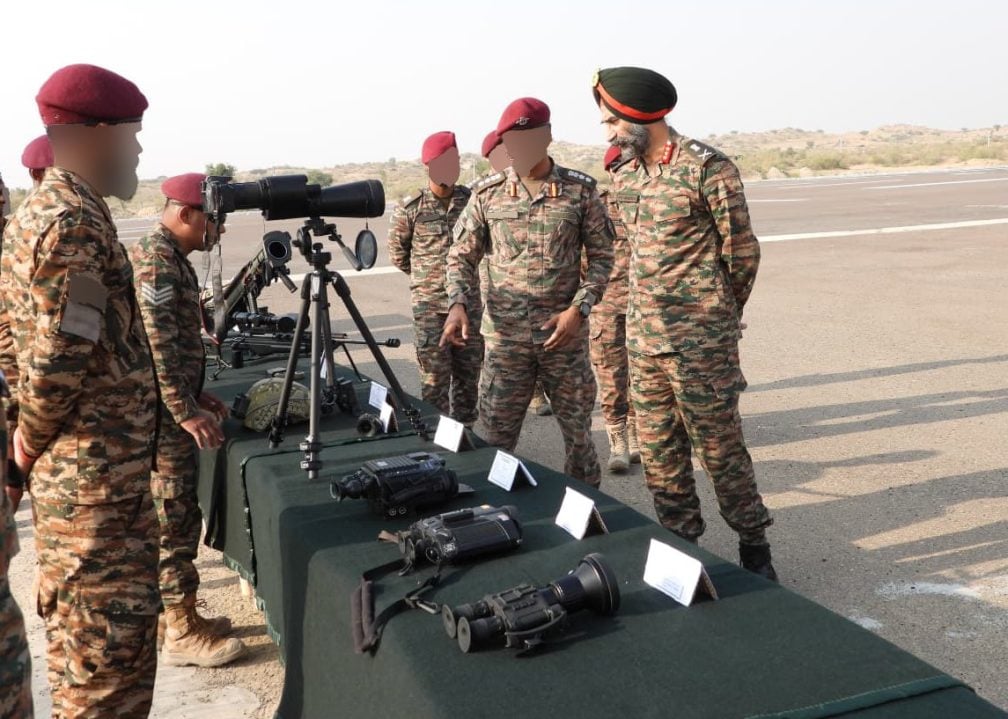 Lt Gen HS Vandra Reviewing