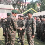 Lt Gen Pratik Sharma Shaking Hands