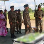 Lt Gen RC Tiwari Reviewing