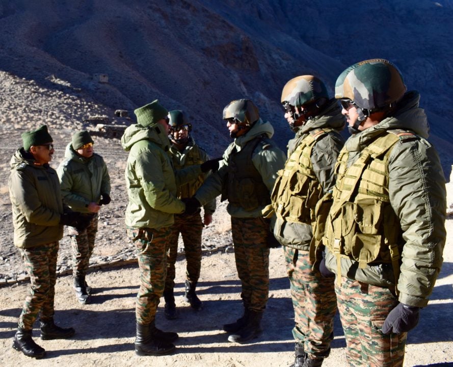 Lt Gen Sharma Shaking Hands