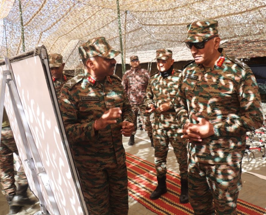 Lt Gen Sharma and Other Officers