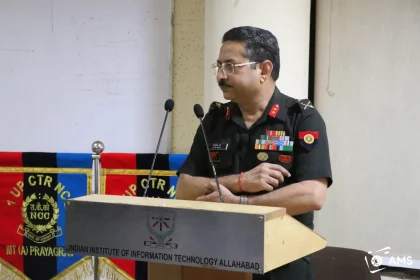 Maj Gen Dharam Raj Rai Delivering Speech