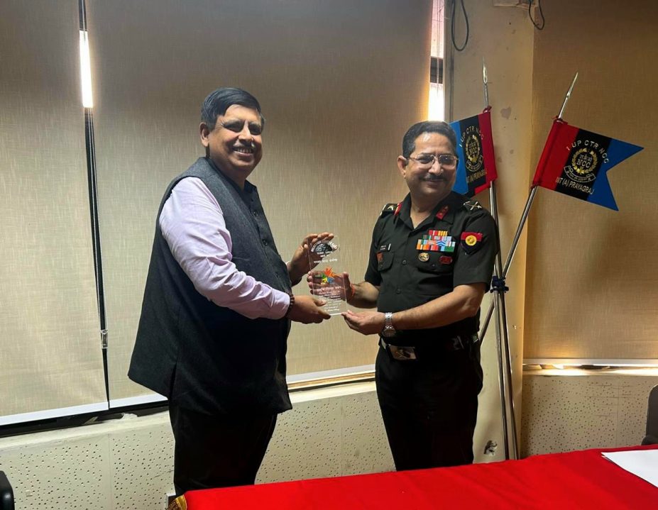 Maj Gen Rai Getting Fecilitated