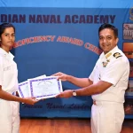 Officer Awarding Female Cadet