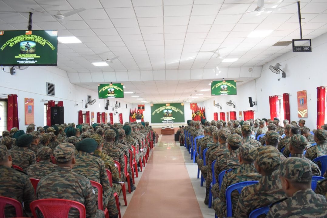 Officers Listening to Lecture