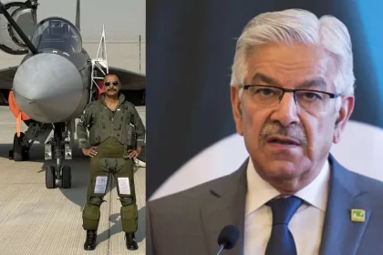 Pak Defence Minister and Wg Cdr Syal