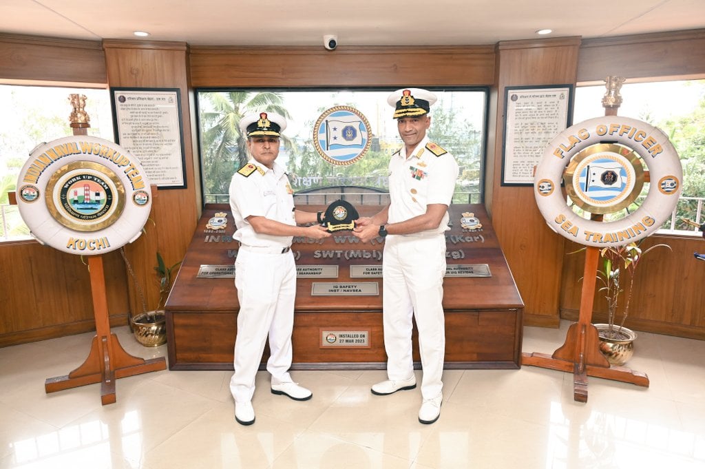 RAdm Harke Taking Cap