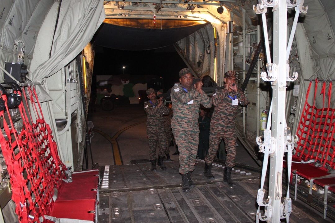 Soldiers in Aircraft