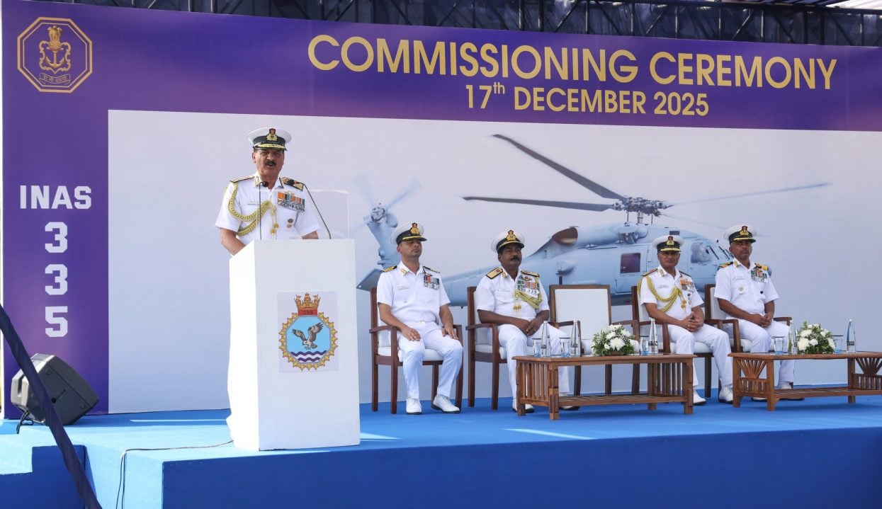 Admiral DK Tripathi Giving Lecture