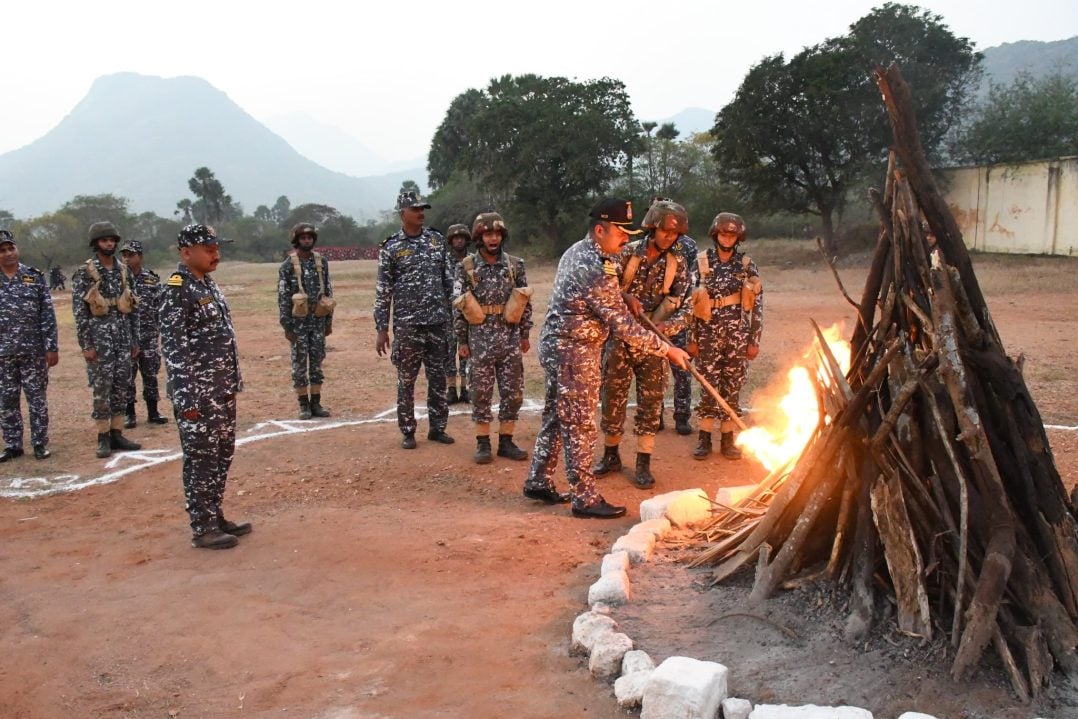 Agniveers Doing Bonefire