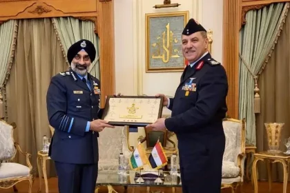 Air Chief Marshal AP Singh with Egyptian Officer