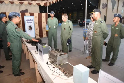 Air Chief Marshal Nagesh Kapoor Reviewing