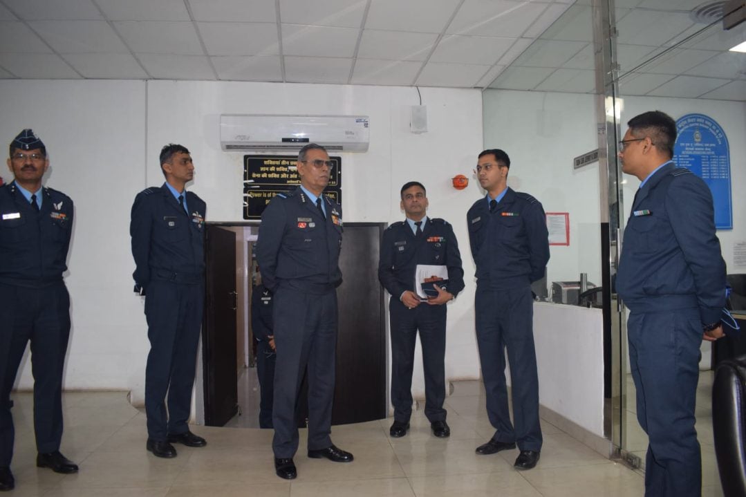 Air Marshal JS Mann With Other Officers