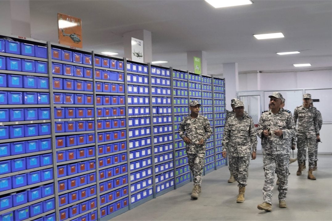 Air Marshal Mishra Reviewing