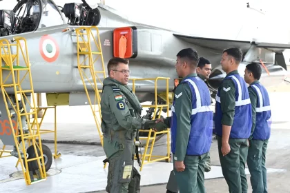 Air Marshal Nagesh Kapoor and Jaguar