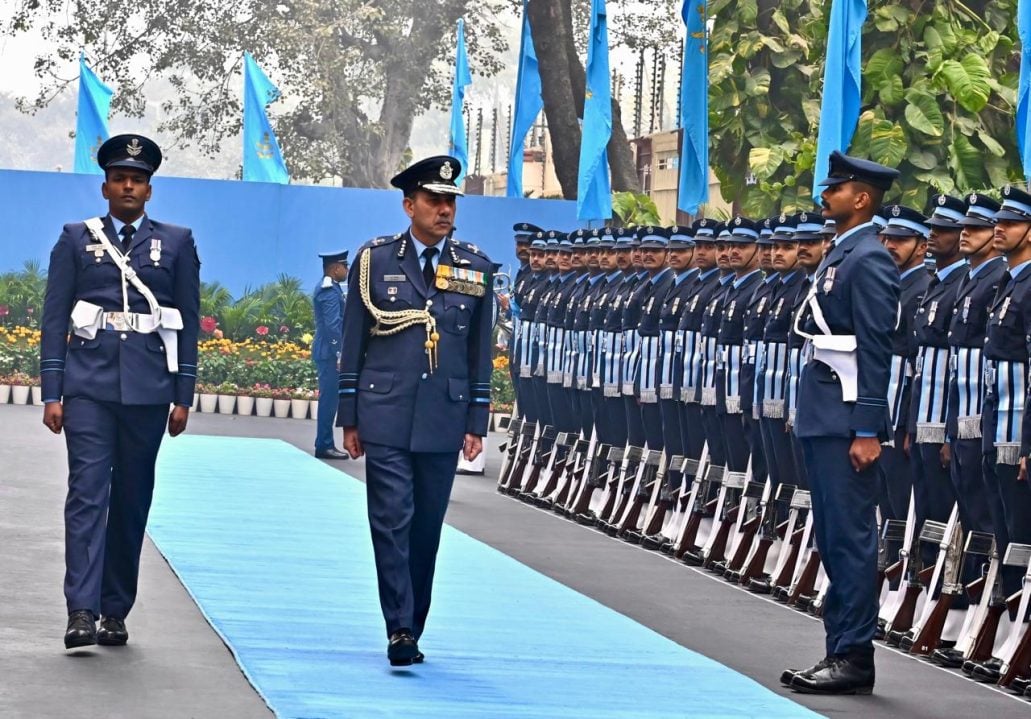 Air Marshal Narmdeshwar Tiwari at Ceremony
