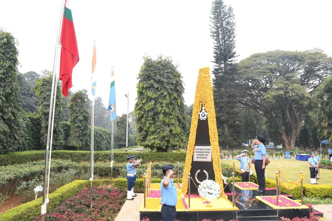 Air Marshal Singh Saluting
