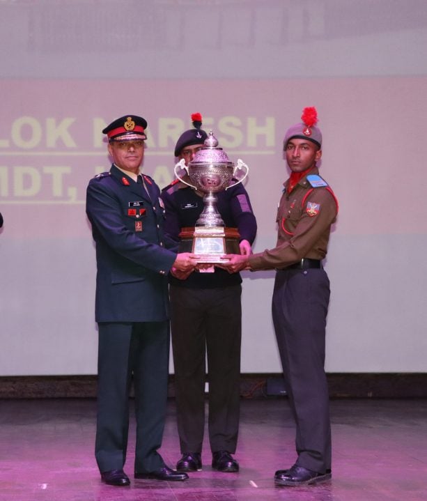 Cadet Getting Trophy