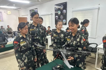 Cadets Checking Drones