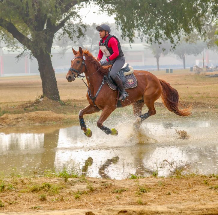 Captain Ahaan Kumar Riding Horse