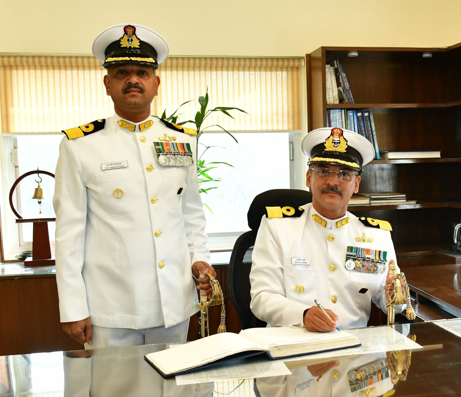 Commodore Aashish Sharma Takes Over Command of INS Mandovi