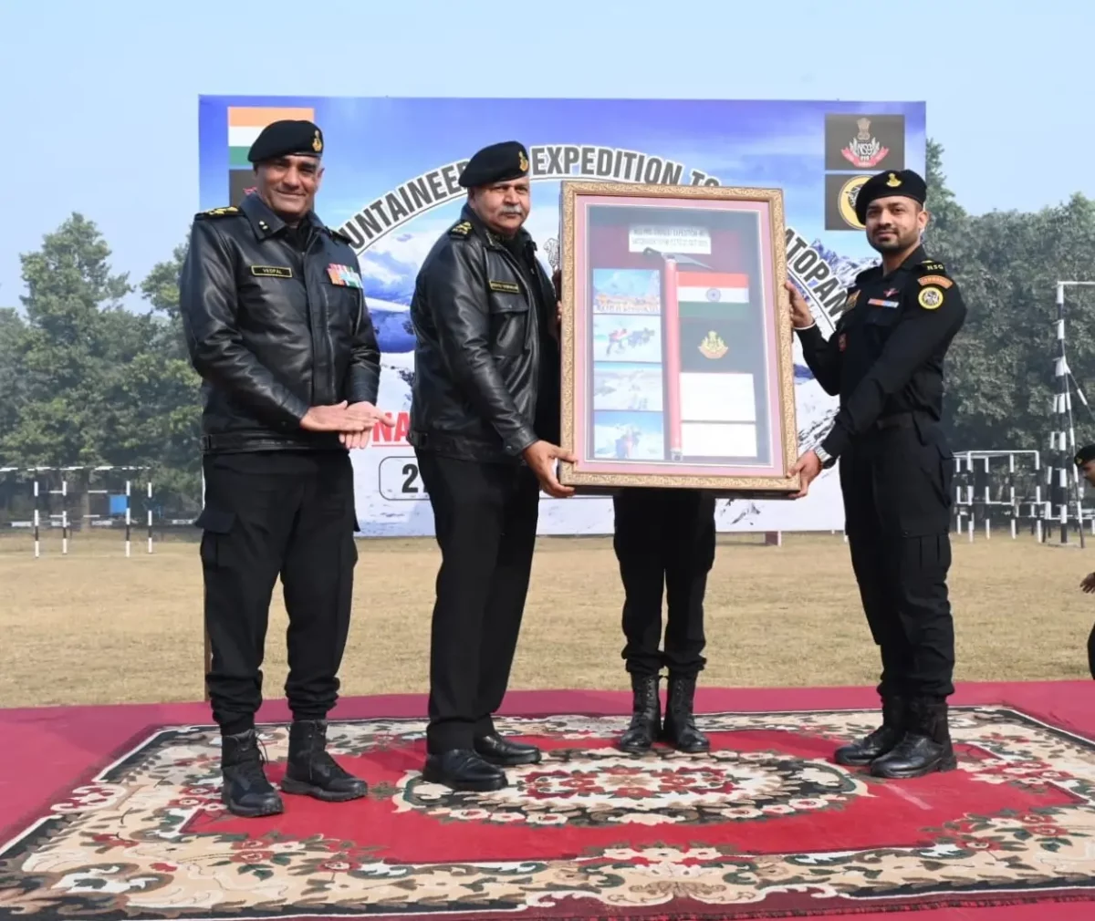 DG NSG Felicitates Mt Satopanth Expedition Team After Successful Summit