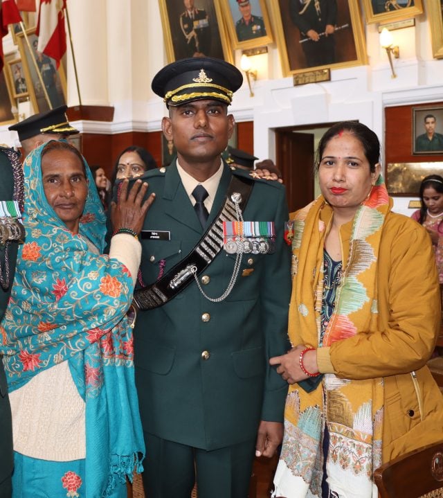 Family with Officer Son