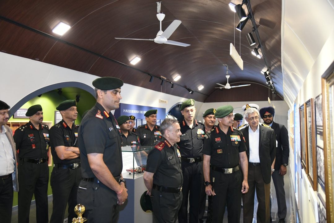 Gen Anil Chauhan Reviewing