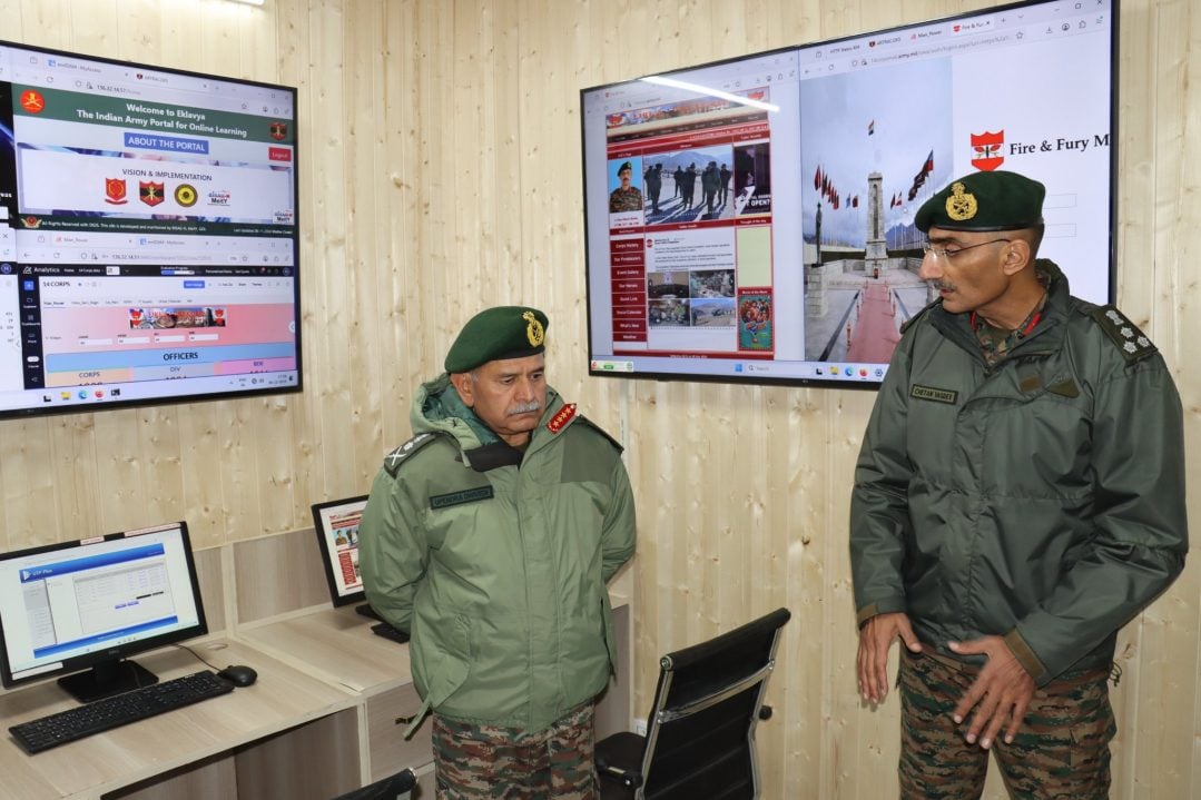 Gen Upendra Dwivedi Reviewing