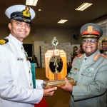 Lt Cdr Aayush Kishan Getting Award