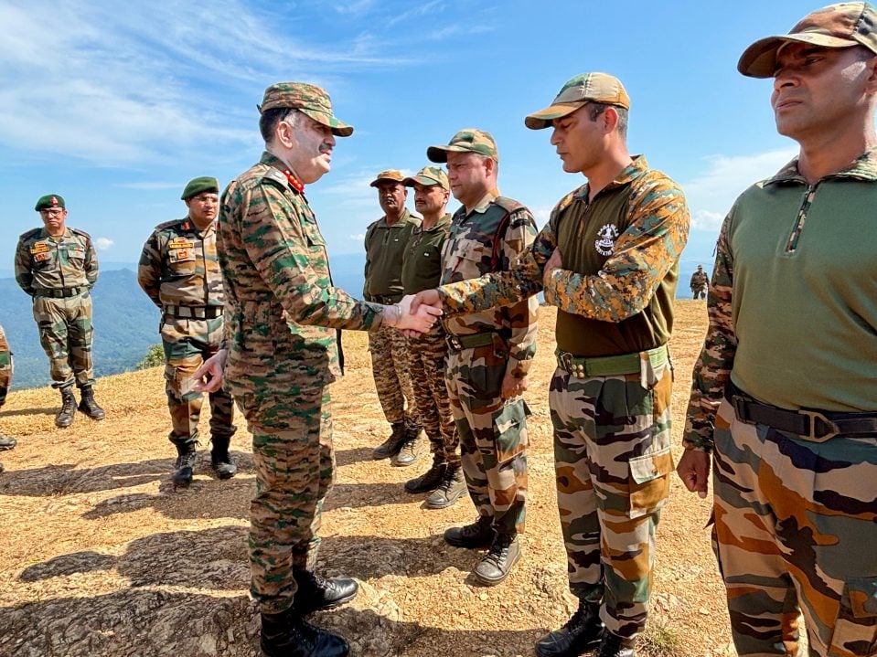 Lt Gen Abhijit S Pendharkar Shaking Hands