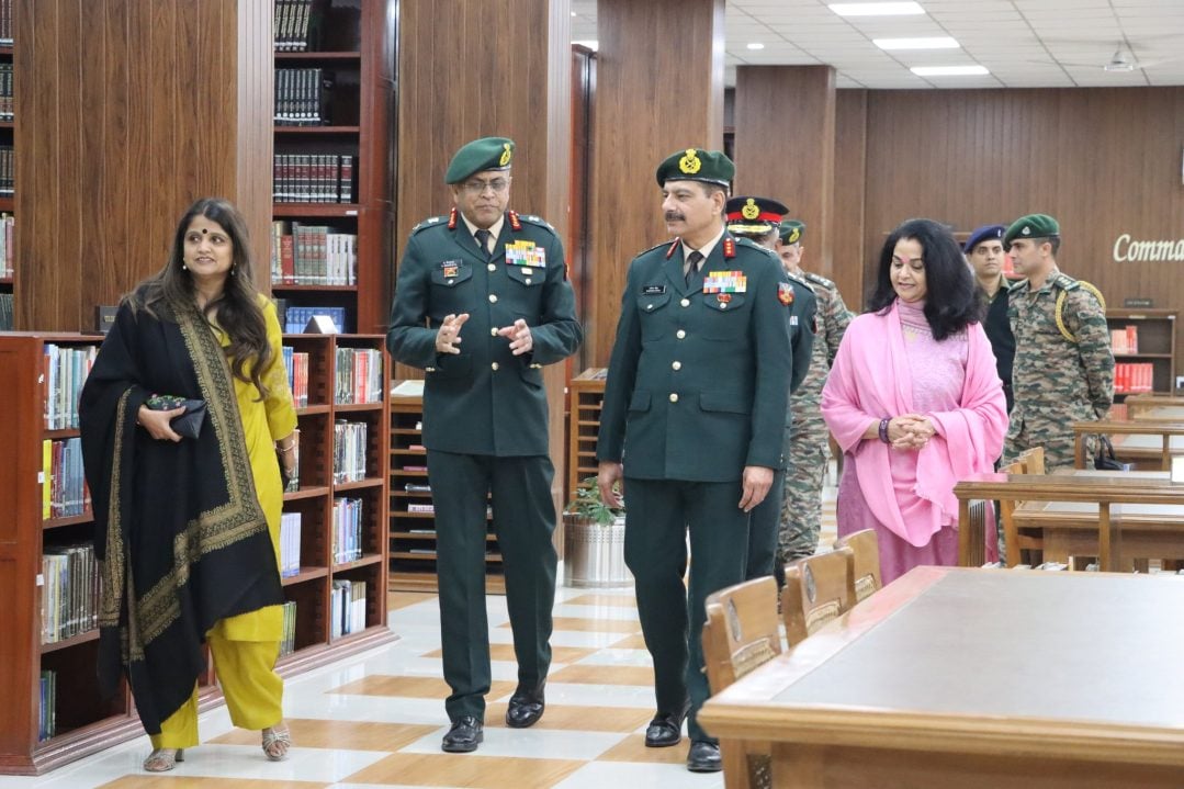 Lt Gen Anindya Sengupta with Commandant of IMA