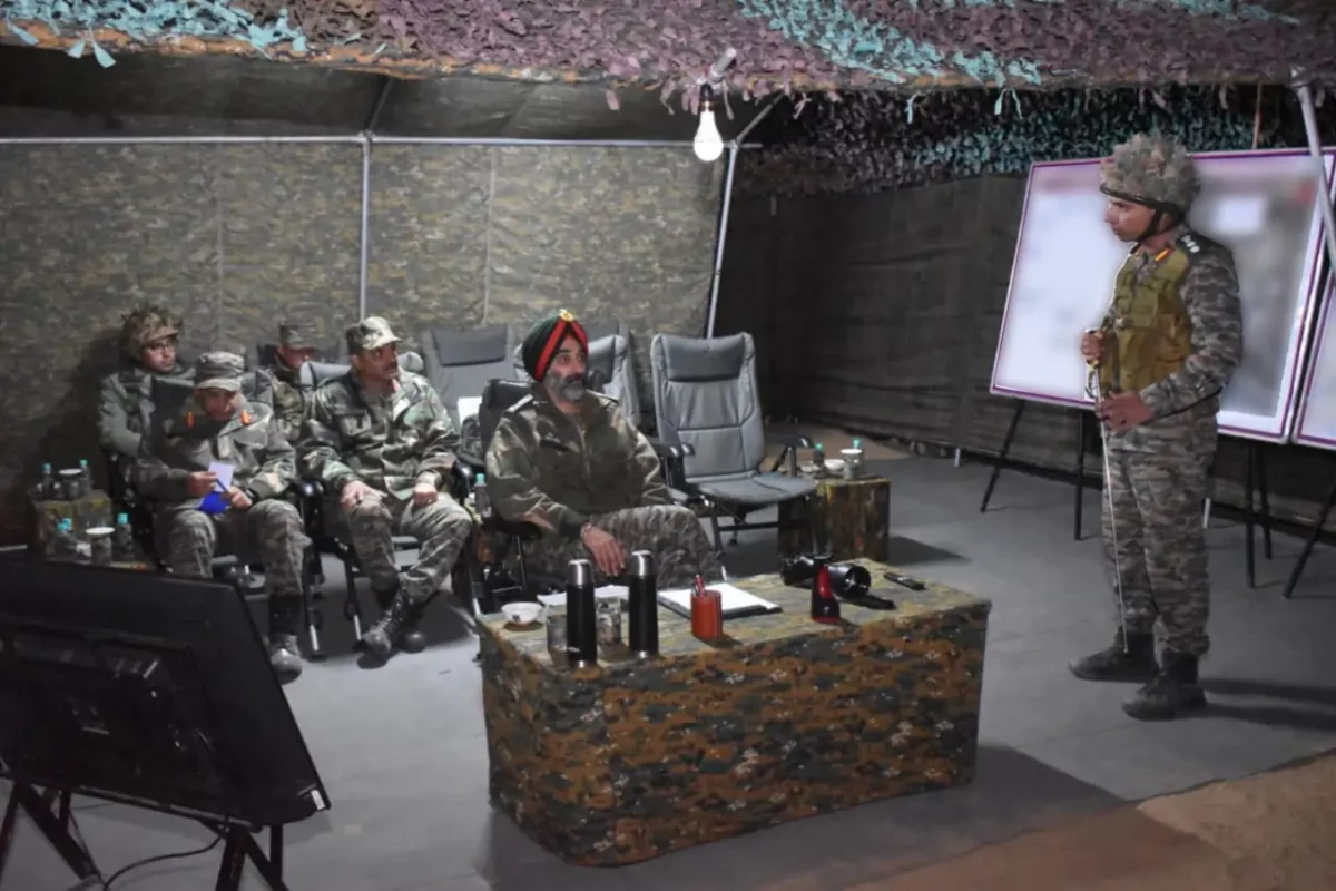 Lt Gen HS Vandra Reviewing