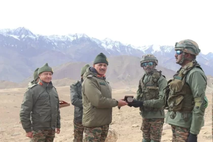 Lt Gen Hitesh Bhalla and Other Officers