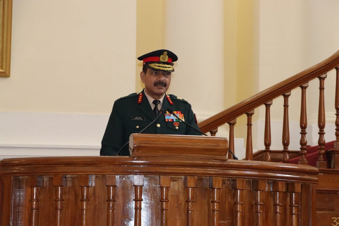 Lt Gen Nagendra Singh Giving Lecture