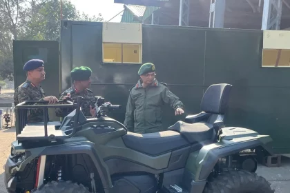 Lt Gen Navin Sachdeva Reviewing