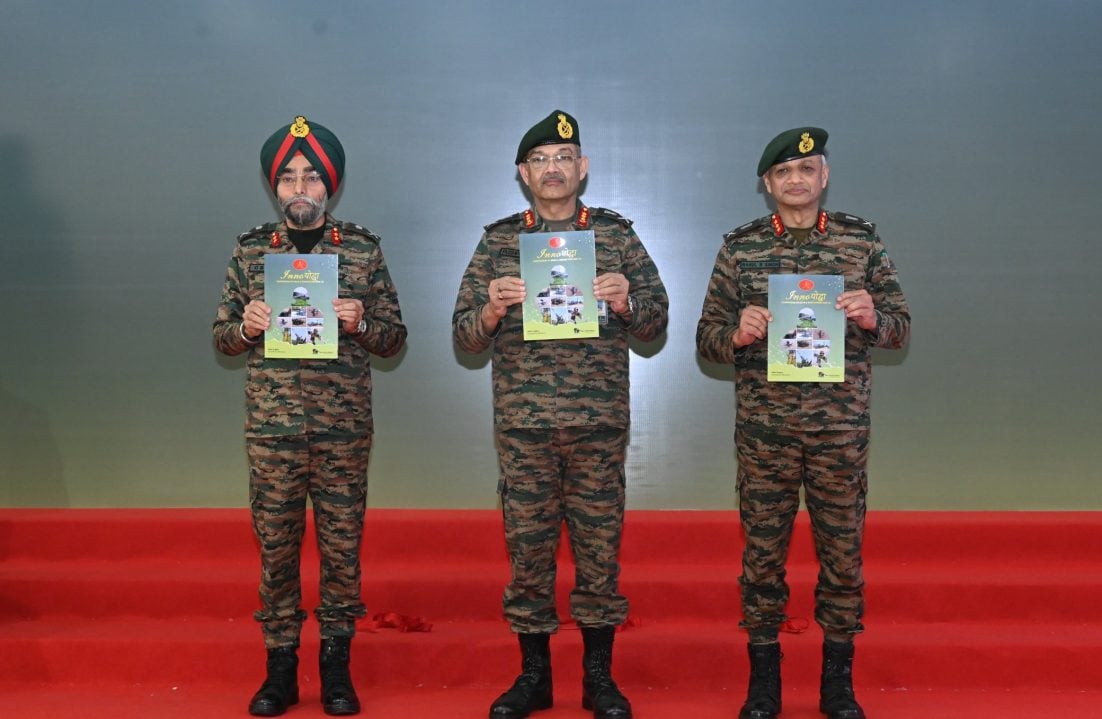 Lt Gen Pushpendra Singh and Other Officers