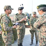 Lt Gen Rajesh Pushkar with Other Officers