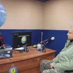 Lt Gen Sengputa at Radio IBEX Tarana