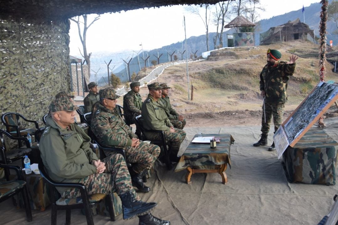 Lt Gen Sharma Reviewing 1