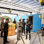 Lt Gen VMB Krishnan Reviewing