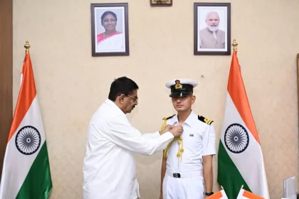 Lt Harshit Deo with Governor of Odisha
