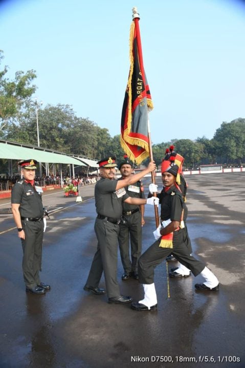 Maj Gen Pillai With Cadet