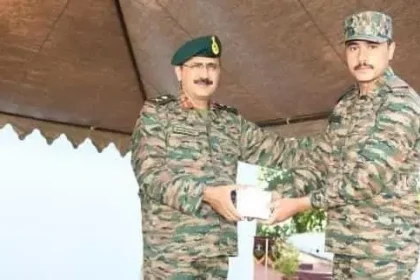 Officer Getting Award